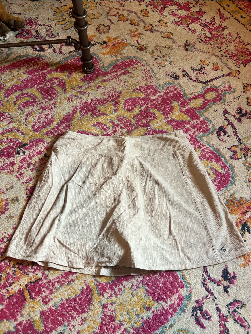 Apana Cream A-Line Mini Skirt